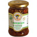 organic honey mixed «blagodat» with almonds and pears  - product's photo
